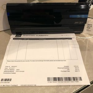 Jimmy Choo Sweetie Acrylic black clutch